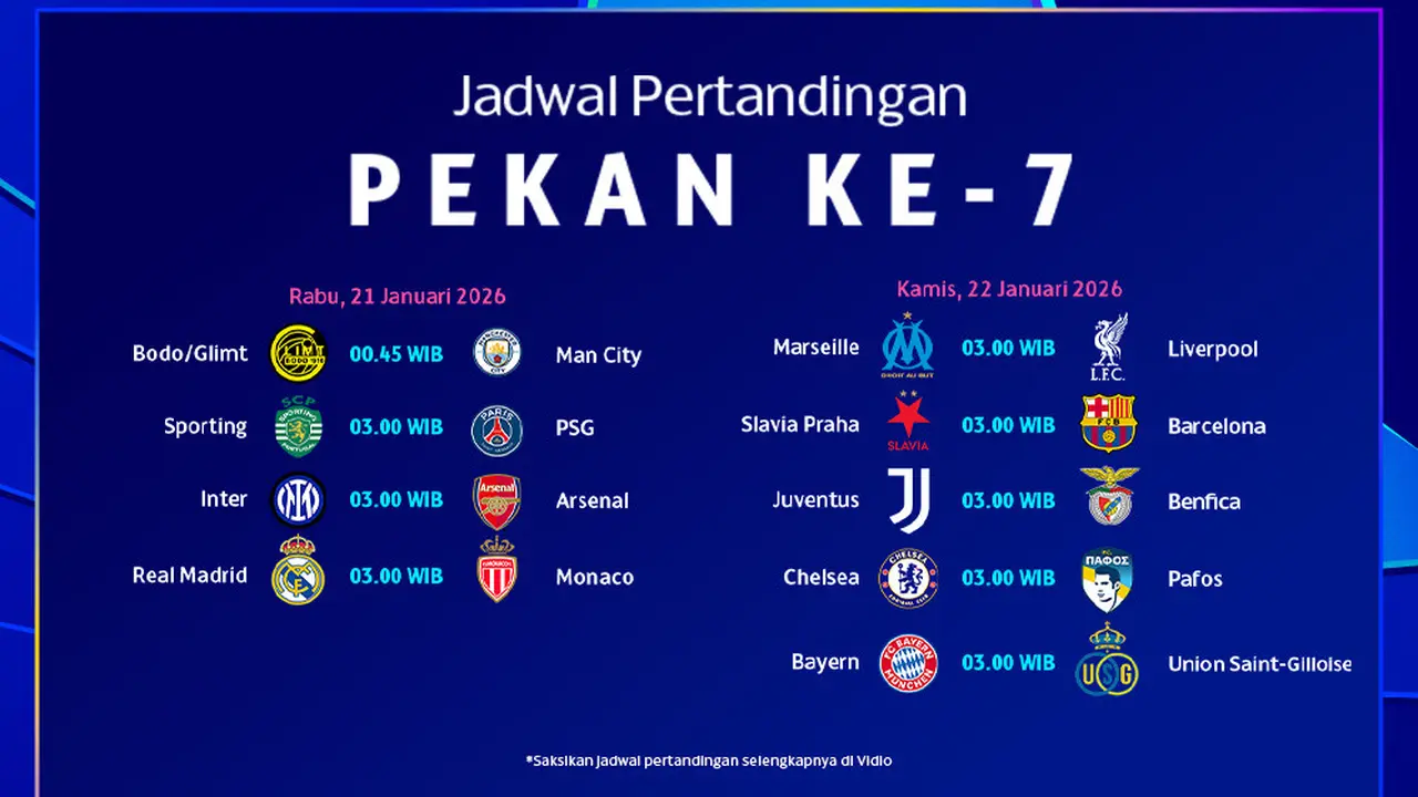 Jadwal Liga Champions pekan ketujuh live streaming eksklusif di Vidio. (dok. vidio.com)