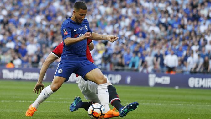 Gelandang Chelsea, Eden Hazard (Ian KINGTON / AFP)