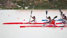 Tim Kano Indonesia sukses meraih medali emas pada nomor Mixed Kayak Four 500 m di SEA Games Thailand 2025. (Foto: NOC Indonesia/Tetuko Mediantoro)