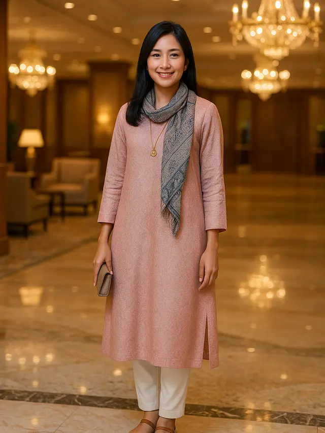 Model Kebaya Panjang tanpa Ekor untuk Berbagai Acara