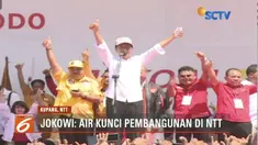 Hadiri kampanye akbar di Kupang, Nusa Tenggara Timur, Jokowi optimis dapat suara minimal 80 persen.