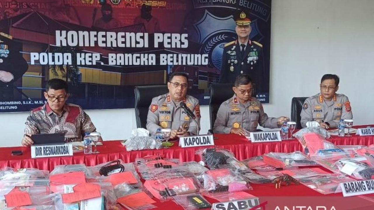 Polda Babel Ungkap 78 Kasus Narkoba Sepanjang Januari 2026, 142 Tersangka Diamankan