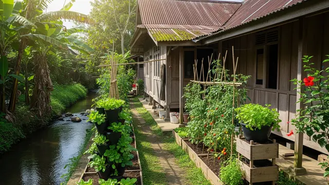 9 Ide Pekarangan Produktif untuk Rumah yang Berada Dekat Sungai, Sumber Pangan Mandiri