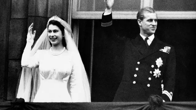 Pernikahan Pangeran Philip dan Ratu Elizabeth II, 20 November 1947. (AP Photo/File)