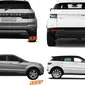 Landwind X7 meniru mentah-mentah desain dari Range Rover Evoque.