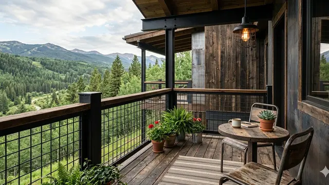 Balkon Rumah dari Kayu (Foto: Gemini AI)