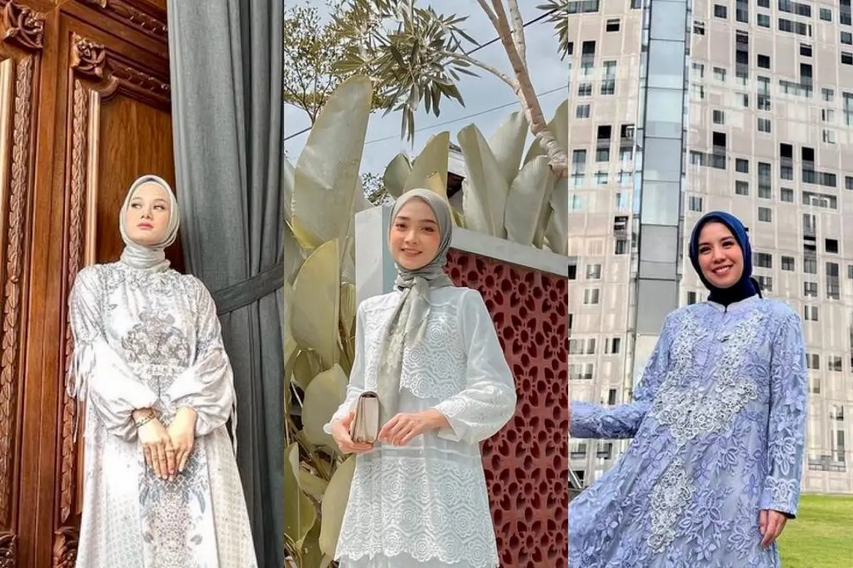 10 Ide Model Baju Gamis Lebaran yang Kekinian ala Seleb, Dinda Hauw hingga Tya Ariestya