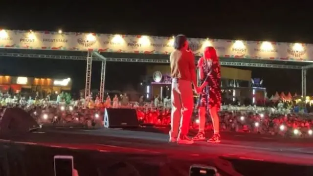 Rizky Febian dan Mahalini berkolaborasi di ajang Prost Fest 2022.