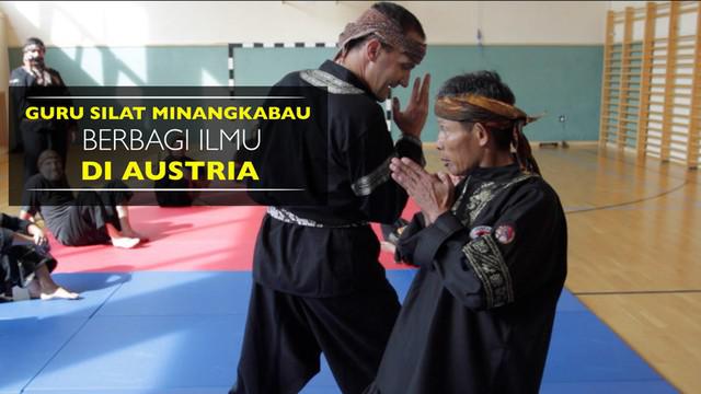 Video guru silat Minangkabau, Haji Sofyan Nadar, berbagi ilmu kepada beberapa murid di Austria.