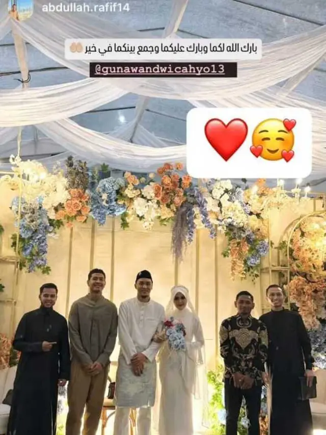 Pernikahan Gunawan Dwi Cahyo dengan Alya Nabila, Intip Potretnya yang Digelar Sederhana/Instagram @abdullah.rafi14