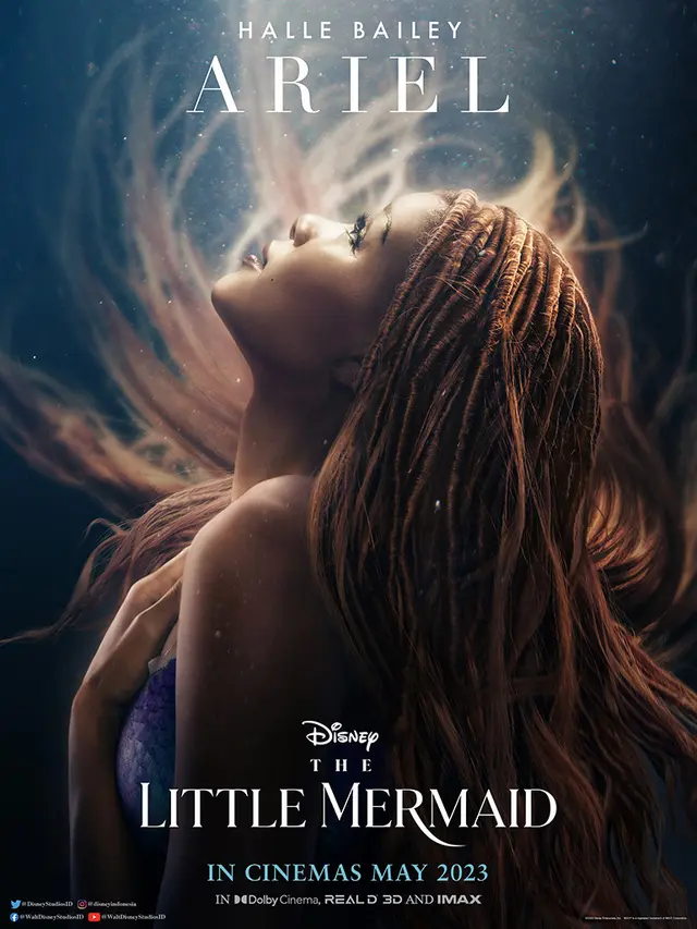 Halle Bailey memerankan tokoh Ariel di "The Little Mermaid". (Foto: Disney Indonesia)