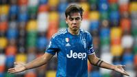 Paulo Dybala - Mantan pemain Palermo itu diprediksi bisa kembali menjadi bintang di Juventus usai Cristiano Ronaldo memutuskan hengkang ke Premier League. Pria asal Argentina itu mendapatkan gaji mencapai 236 ribu pounds per pekan. (Foto:AFP/Marco Bertorello)