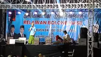 Relawan Bolone Mase Kabupaten Jepara menggelar sholawat dan doa bersama di Jepara. (Dok. Istimewa)