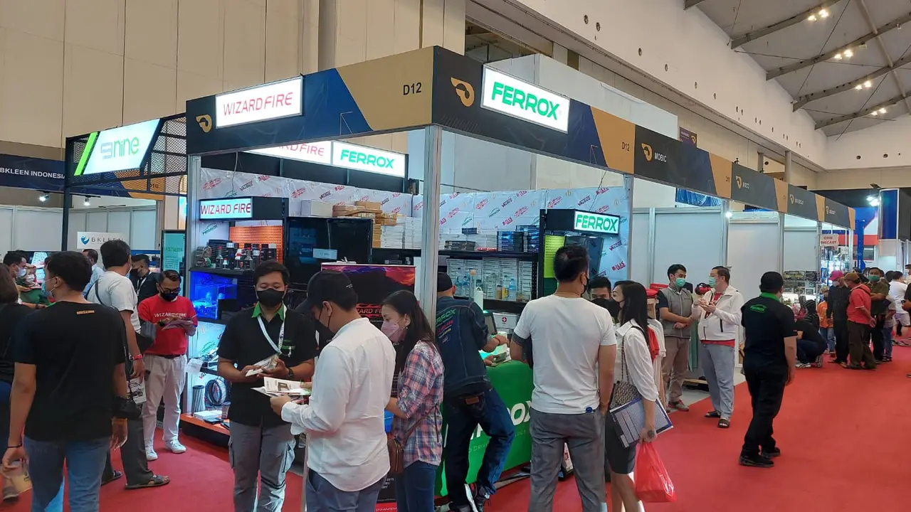 Booth filter Ferrox di GIIAS 2022 (ist)