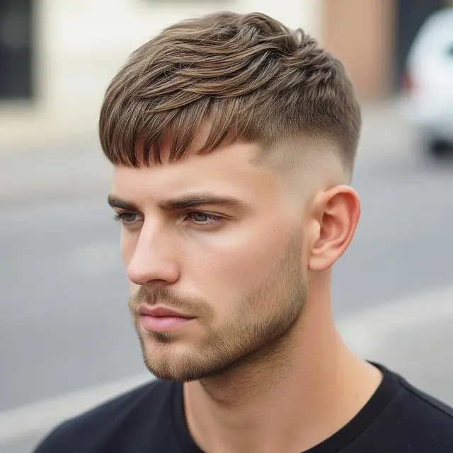 French Crop dengan High Fade