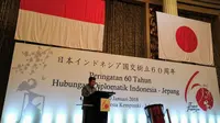 Wapres Jusuf Kalla menghadiri upacara pembukaan Perayaan 60 Tahun Hubungan Diplomatik Indonesia-Jepang di Hotel Indonesia Kempinski, Jakarta Pusat. (Istimewa)