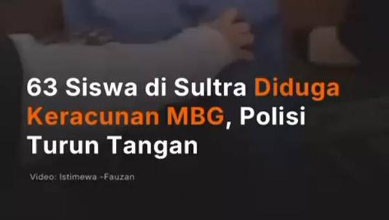 63 Siswa di Sultra Diduga Keracunan MBG, Polisi Turun Tangan