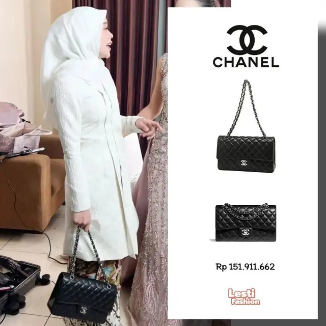 Lesti Kejora dan tas mahal koleksinya (Instagram/lesti.fashion)