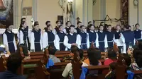 Canis Choir saat tampil di Mini Concert Gereja Katedral Jakarta,  8 Juni 2018. (Liputan6.com/Loop/Tomi)