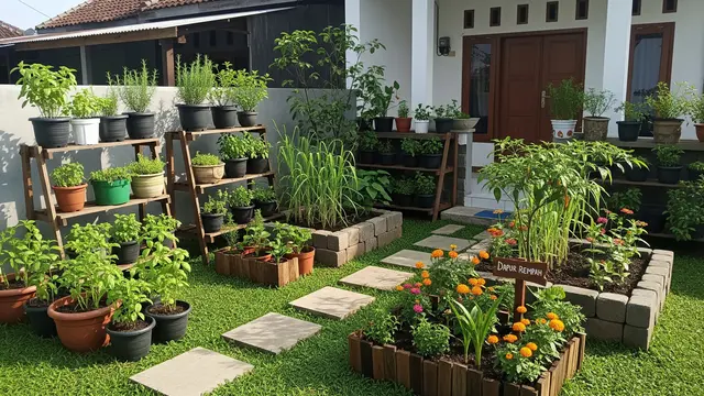 Inspirasi Kebun Rumah Sambut Tahun Baru 2026 yang Lebih Hijau Model Rempah Dapur