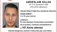 Identitas Abdeslam Salah yang disebar Kepolisian Nasional Prancis. (independent.co.uk)
