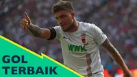 Video highlights 5 gol terbaik kompetisi di Benua Eropa, sepakan bek Augsburg jadi yang terbaik pekan ini.