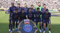 Starting XI PSG dalam laga versus Botafogo di Piala Dunia Antarklub 2025, Jumat (20/6/2025). (AP Photo/Gregory Bull)