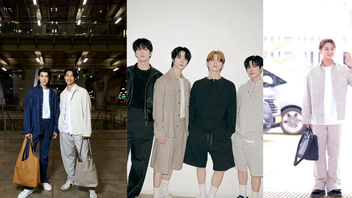Adu Gaya Airport Look Artis Pria Asia Menuju Show Perdana Jonathan Anderson untuk Dior di Paris, Mingyu Seventeen hingga TXT