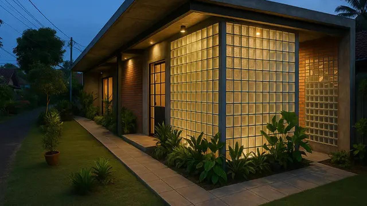 7 Desain Rumah Industrial dengan Glass Block 2025, Tampilan Hunian Jadi Berkelas dan Bikin Betah