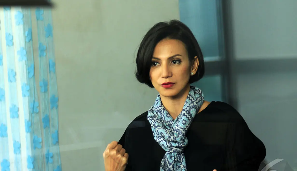 Wanda mengaku kini lebih bersemangat hendak melawan elite yang semena-mena terhadap demokrasi, Jakarta, (17/9/2014). (Liputan6.com/Helmi Fithriansyah)