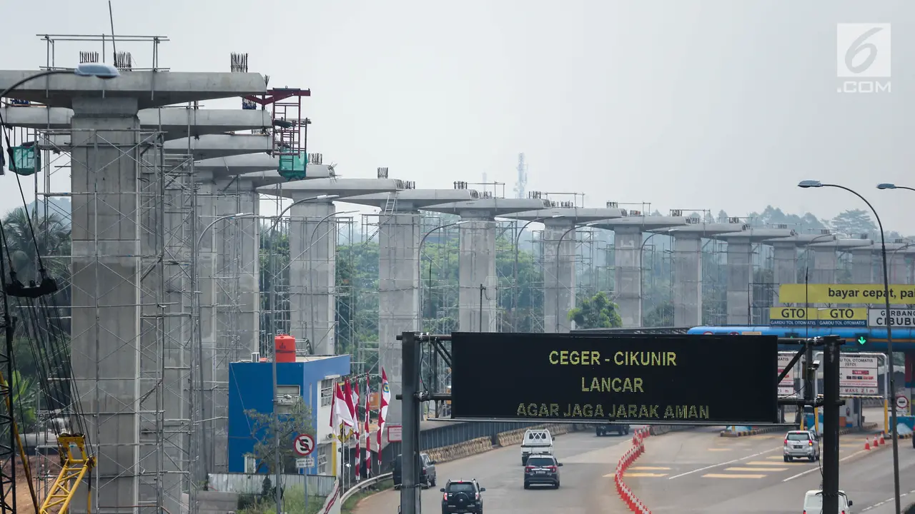 Rampung 2019, Progres Pengerjaan LRT di Cibubur Sudah 40 Persen