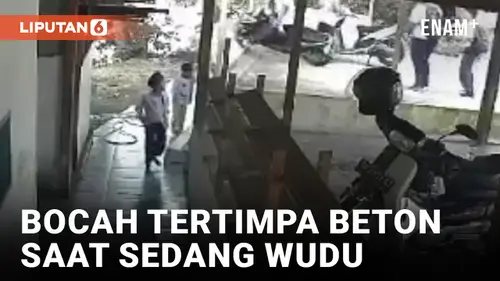 VIDEO: Murid TPQ yang Sedang Wudu Tewas Tertimpa Beton Jatuh gegara Ditabrak Pelajar SMP