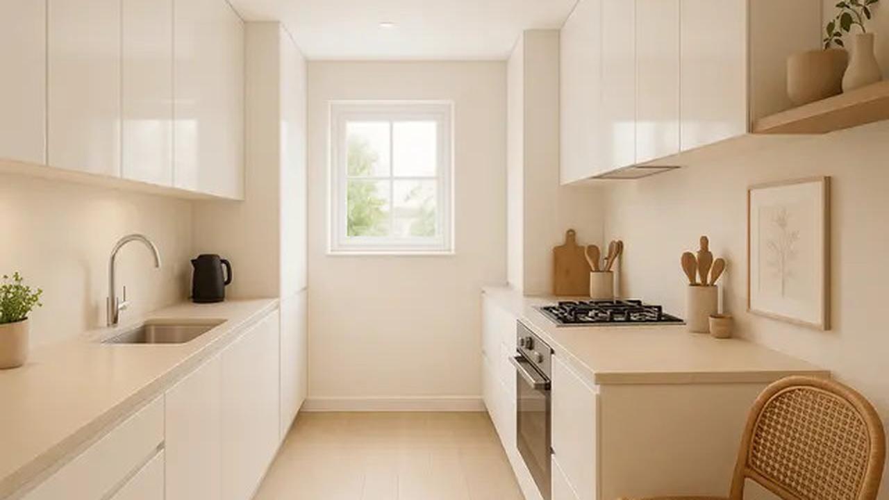 8 Desain Dapur Kecil Memanjang ke Samping, Solusi Ruang Terbatas yang Tetap Estetik di 2025