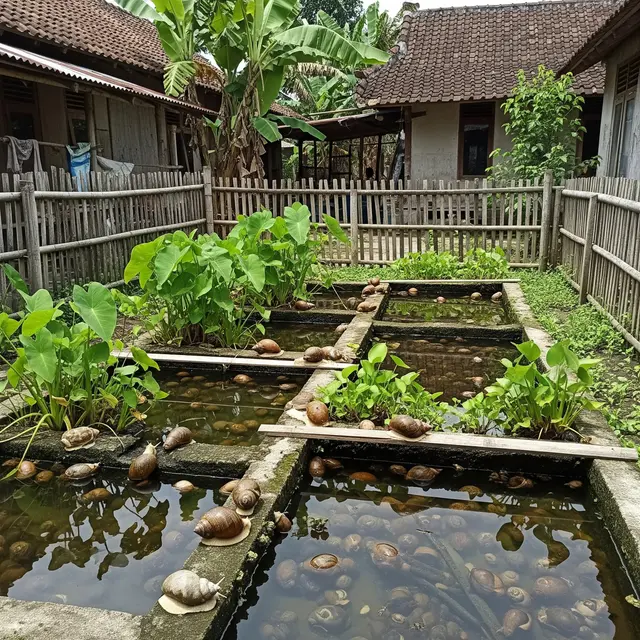 Tips Membuat Kolam Bekicot Ternak Mini di Belakang Rumah Desa, Panduan Praktis