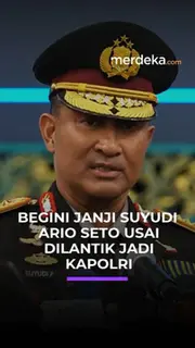 Begini Janji Suyudi Ario Seto usai Dilantik Jadi Kapolri