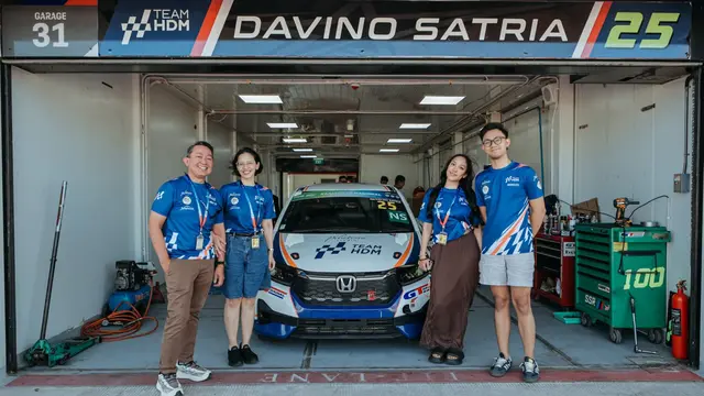 Aksi Davino Satria saat beraksi di Mandalika Festival of Speed (MFoS) 2026