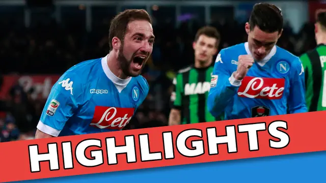 Napoli 3-1 Sassuolo, Higuain Tambah Koleksi 2 Gol