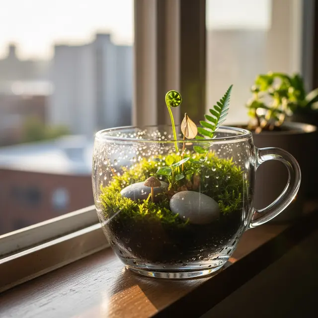 Pot Tanaman di Bawah Jendela Apartemen (Gemini AI)