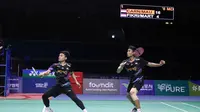 Ganda putra Indonesia Leo Rolly Carnando/Bagas Maulana mengalahkan rekannya Muhammad Shohibul Fikri/Daniel Marthin dalam perebutan tiket final Korea Open 2024 di&nbsp;Mokpo Indoor Stadium, Sabtu 31 Agustus. (foto: PP PBSI)