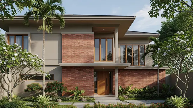 10 Kombinasi Warna Earth Tone, Bikin Eksterior Rumah Hangat dan Elegan