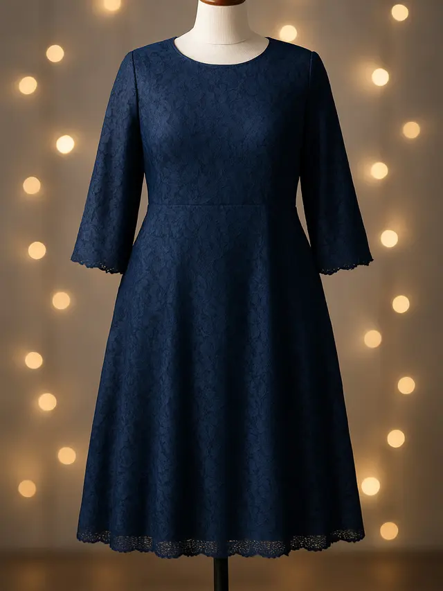 Inspirasi Tren Dress Brokat untuk Orang dengan Lengan Besar/via ChatGPT