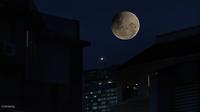 Ilustrasi gerhana bulan total. (Foto: Bambang E.Ros)