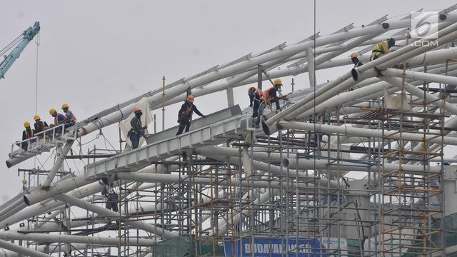 Memantau Progres Pembangunan Stasiun LRT Kelapa Gading-Velodrome