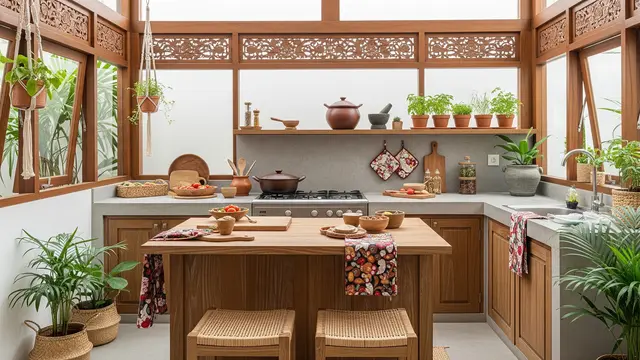 Inspirasi Dapur Kecil untuk Memasak Lama Tanpa Terasa Panas/Foto: AI Generated