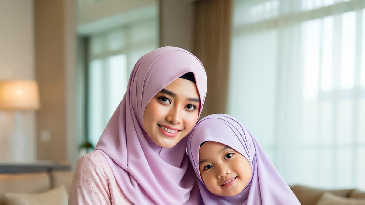 9 Model Baju Gamis Brokat Couple Ibu dan Anak Perempuan Kekinian untuk Tampilan Mewah dan Kompak