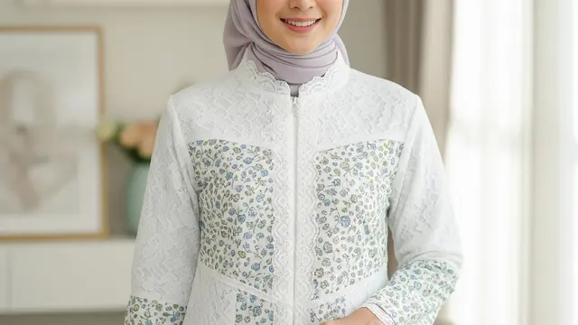Model Atasan Lebaran 2026 Motif Floral Kecil  Biar Terlihat Fresh (AI)