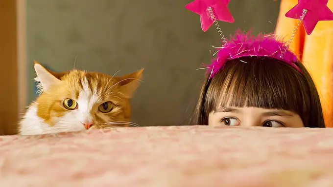 Ilustrasi Anak dengan Hewan Peliharaan