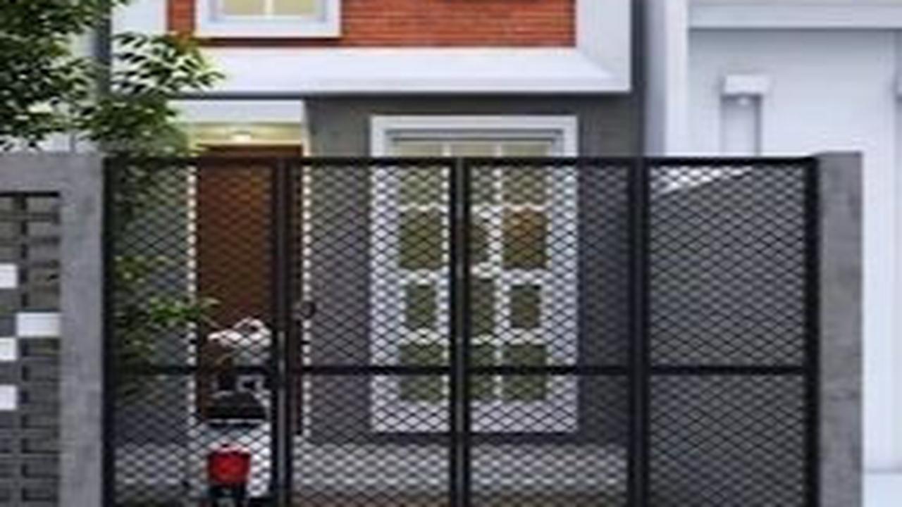 Rumah Minimalis 2 Lantai Type 36 Pojok dengan Aksen Batu Bata Merah
