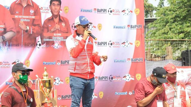 Pelita Jaya SS U-10 keluar sebagai juara miniatur turnamen min Badan Pembangunan Prestasi Sepak Bola Indonesia (BaPSPI) Pusat 2021 di Lapangan Harin FC, Tangerang Selatan, Sabtu (10/4/2021).