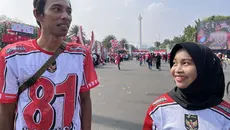 Cerita Sejoli dari Bogor Berangkat Subuh Demi Rayakan HUT RI di Monas